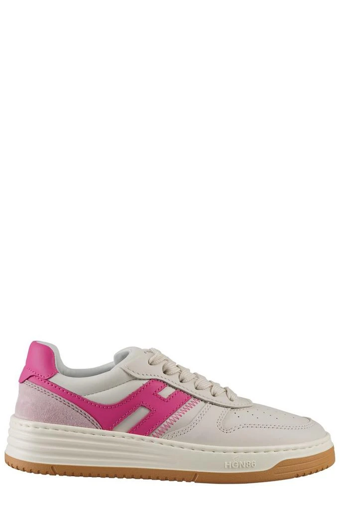 商品hogan|Hogan Round Toe Lace-Up Sneakers,价格¥2216,第1张图片