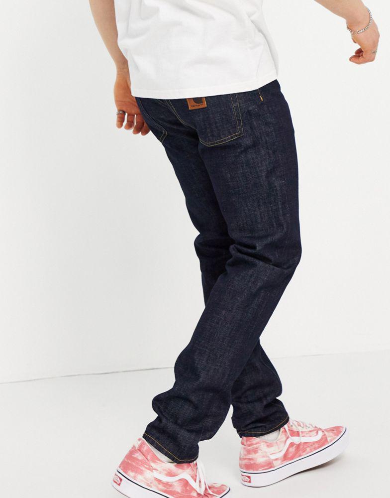 Carhartt WIP klondike regular tapered jeans in blue rinse商品第2张图片规格展示
