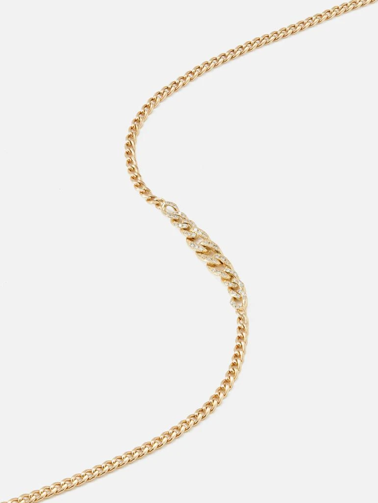 商品Zoe Chicco|Pave Diamond Graduated Curb Chain Necklace,价格¥32029,第3张图片详细描述