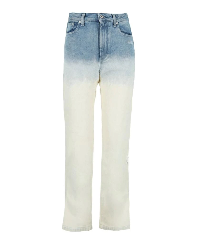 商品Off-White|Degrade' Split Hem Straight Leg Jeans,价格¥2459,第1张图片