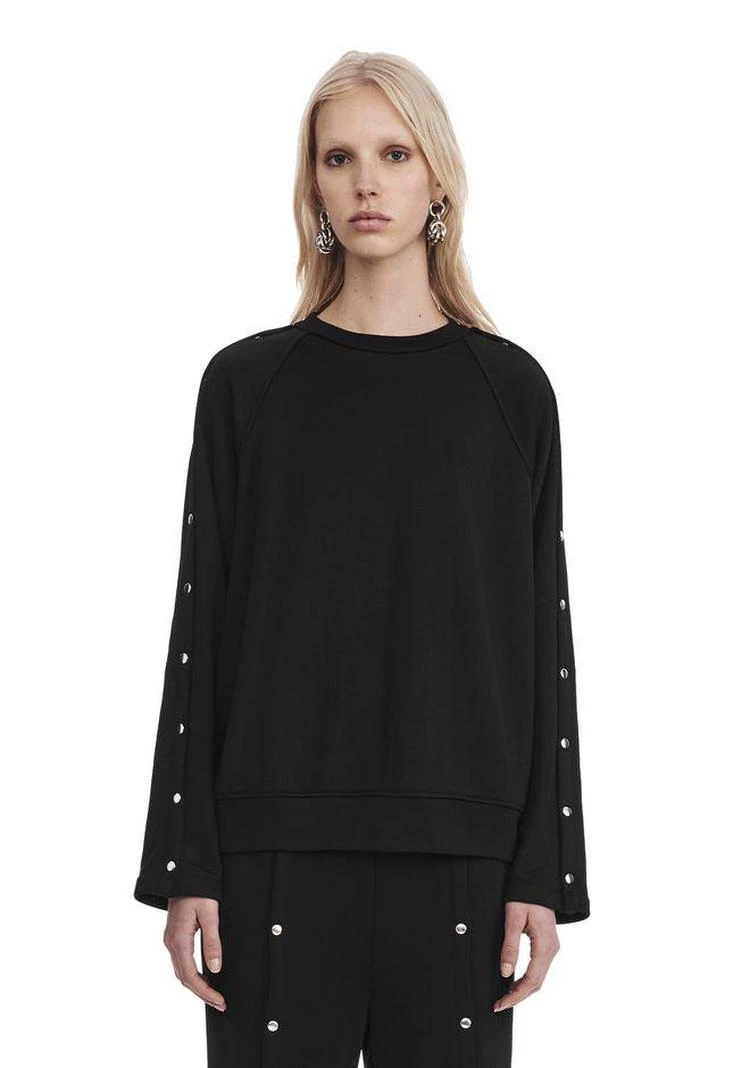 商品Alexander Wang|扣子设计圆领卫衣,价格¥1091,第3张图片详细描述