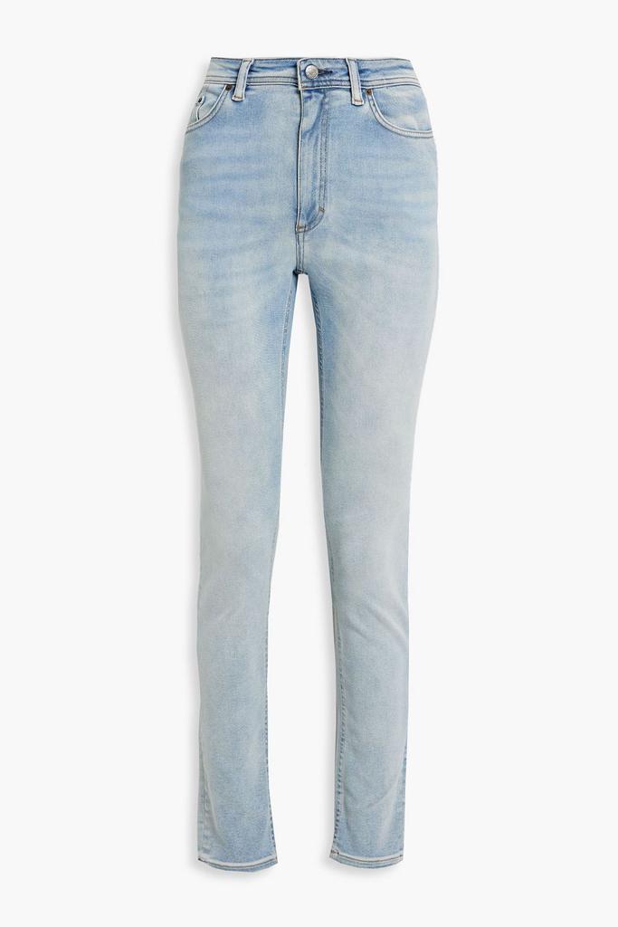 Faded high-rise skinny jeans商品第1张图片规格展示