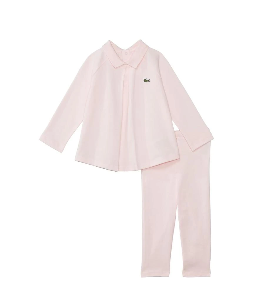 商品Lacoste|Long Sleeve Collared with Leggings PJ Giftset (Toddler),价格¥586,第1张图片