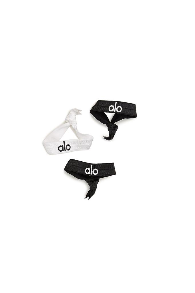 Alo Hair Tie - Black/White商品第2张图片规格展示