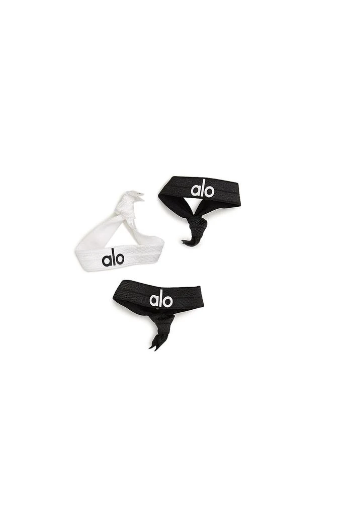 商品Alo|Alo Hair Tie - Black/White,价格¥76,第2张图片详细描述