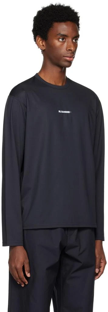 商品Jil Sander|Black Crewneck Long Sleeve T-Shirt,价格¥3081,第2张图片详细描述