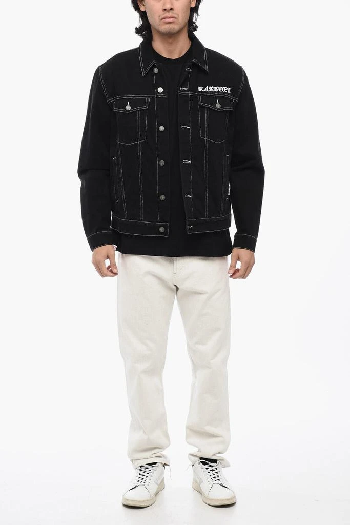 商品Rassvet|Rassvet Denim Jacket with Leather Patch,价格¥2148,第4张图片详细描述