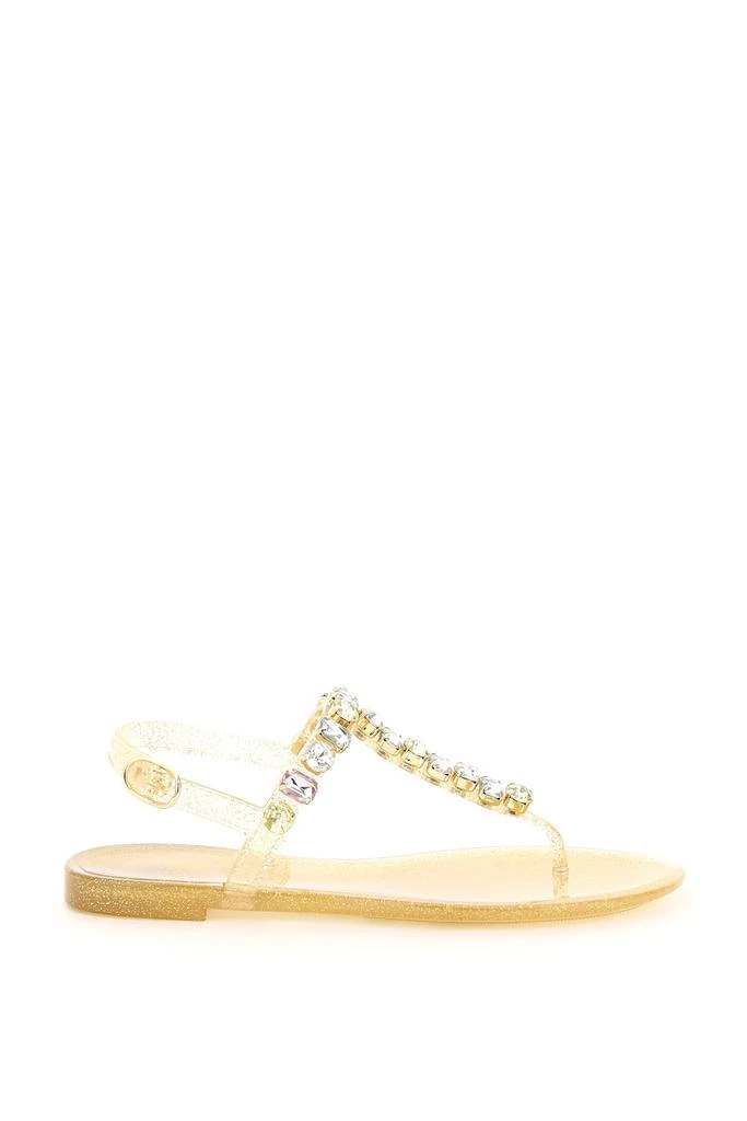 商品Stuart Weitzman|JAIDE JEM JELLY FLAT SANDALS,价格¥810,第1张图片
