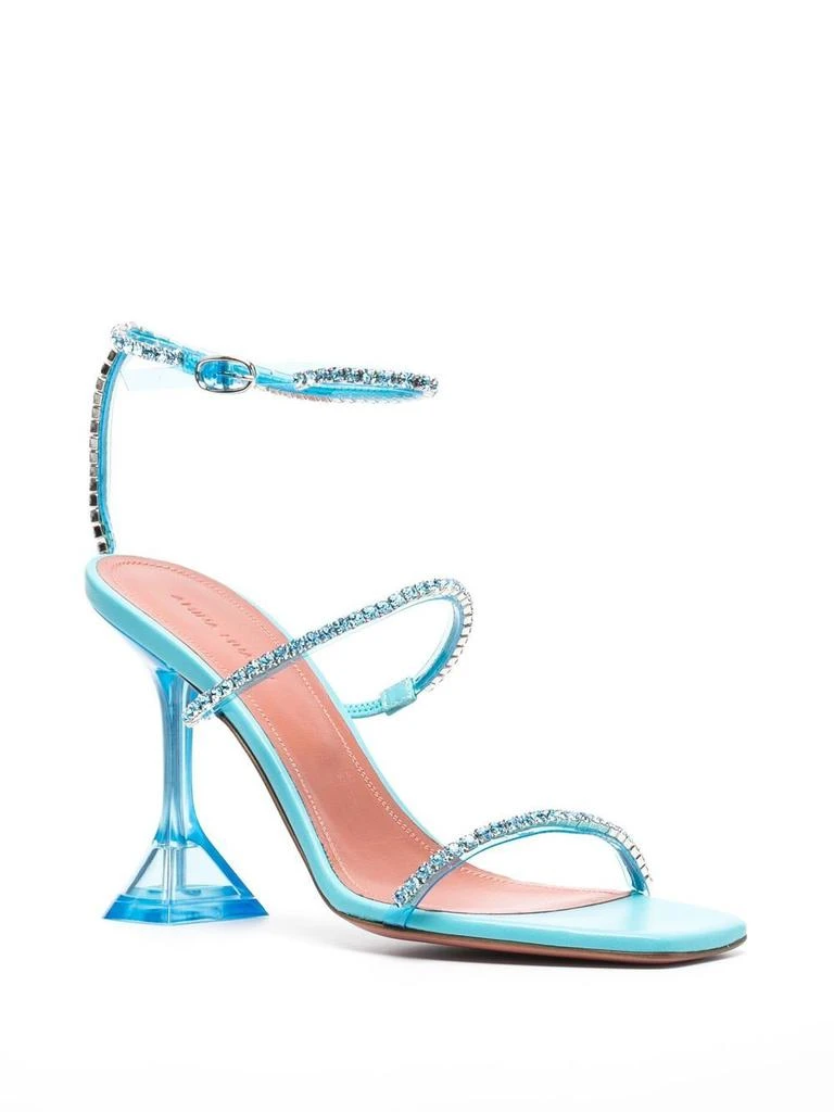 商品Amina Muaddi|AMINA MUADDI - Gilda Glass Heel Sandals,价格¥8709,第3张图片详细描述