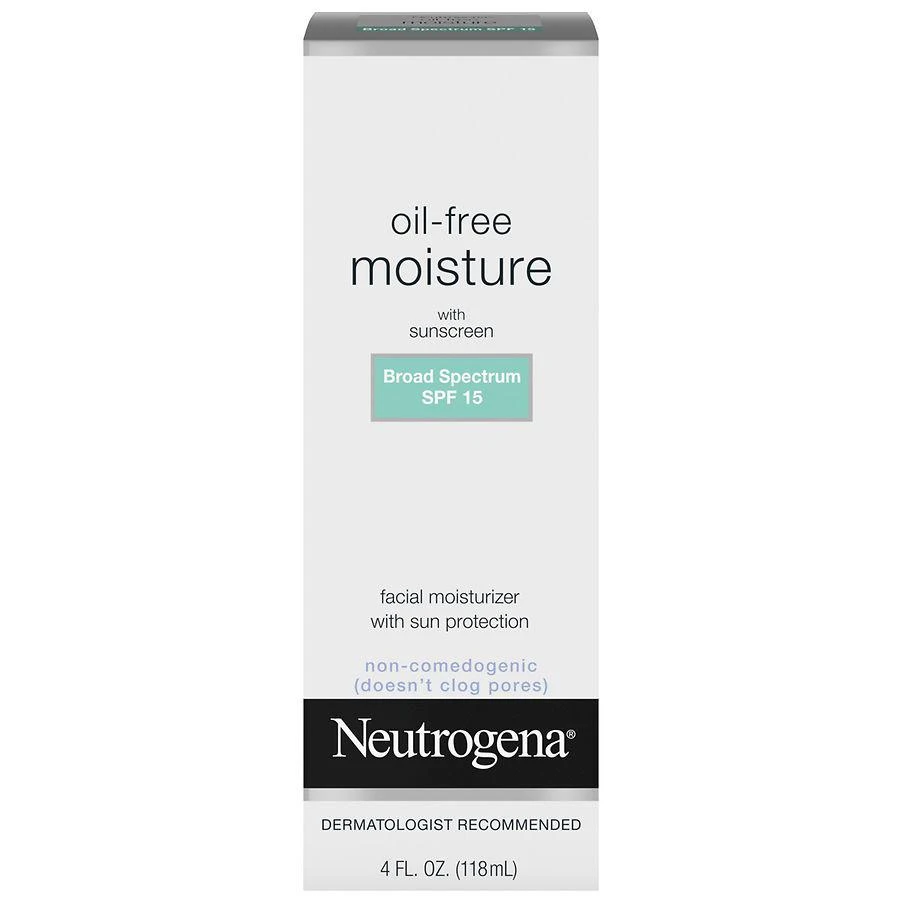 商品Neutrogena|Oil Free Facial Moisturizer With SPF 15 Sunscreen Fragrance-Free,价格¥108,第1张图片