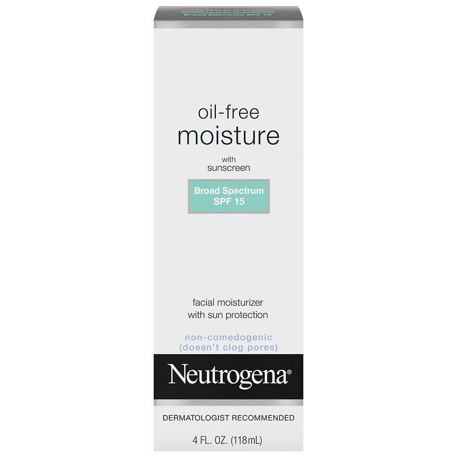 商品Neutrogena|Oil Free Facial Moisturizer With SPF 15 Sunscreen Fragrance-Free,价格¥86,第1张图片