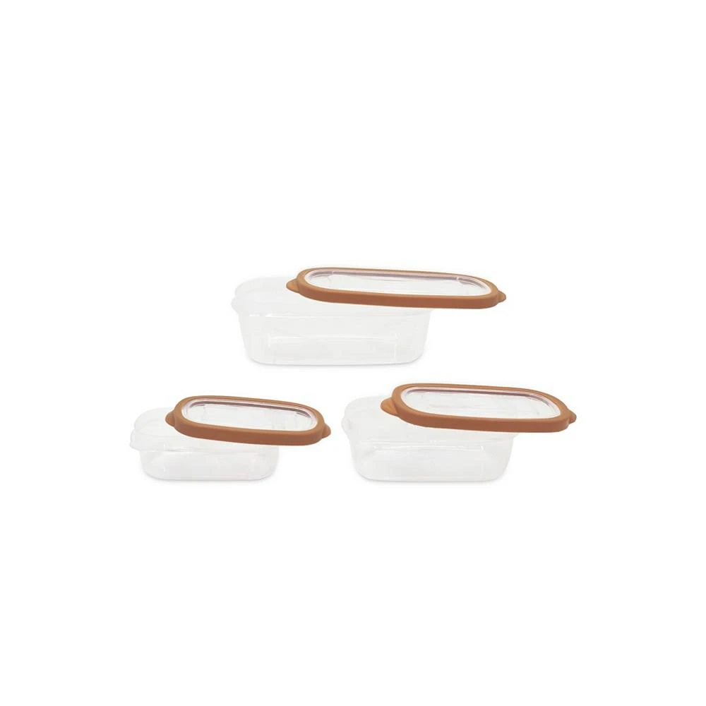 商品Sedona Kitchen|Sedona 6 Piece Rectangle Plastic Storage Container Set,价格¥52,第3张图片详细描述
