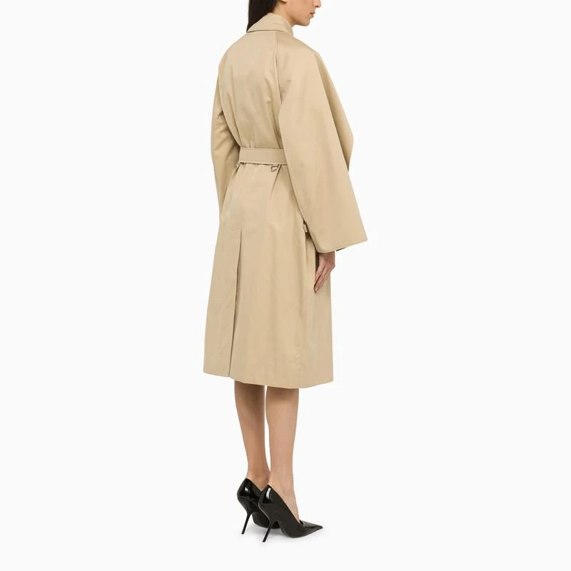 商品Burberry|Honey cotton double-breasted trench coat,价格¥18383,第3张图片详细描述