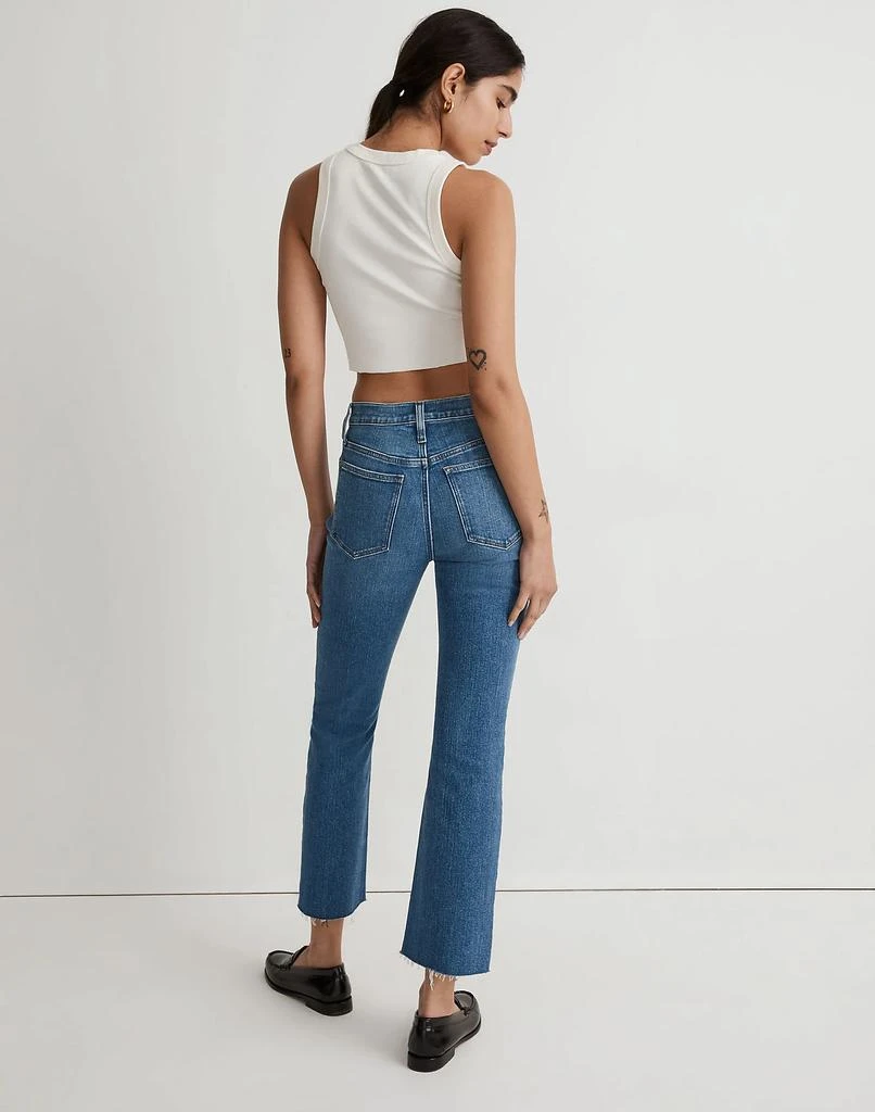 商品Madewell|Taller Kick Out Crop Jeans in Cherryville Wash: Raw-Hem Edition,价格¥397,第3张图片详细描述