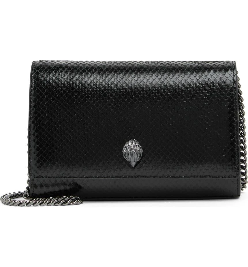 商品Kurt Geiger|Shoreditch Snakeskin Embossed Leather Shoulder Bag,价格¥1051,第1张图片