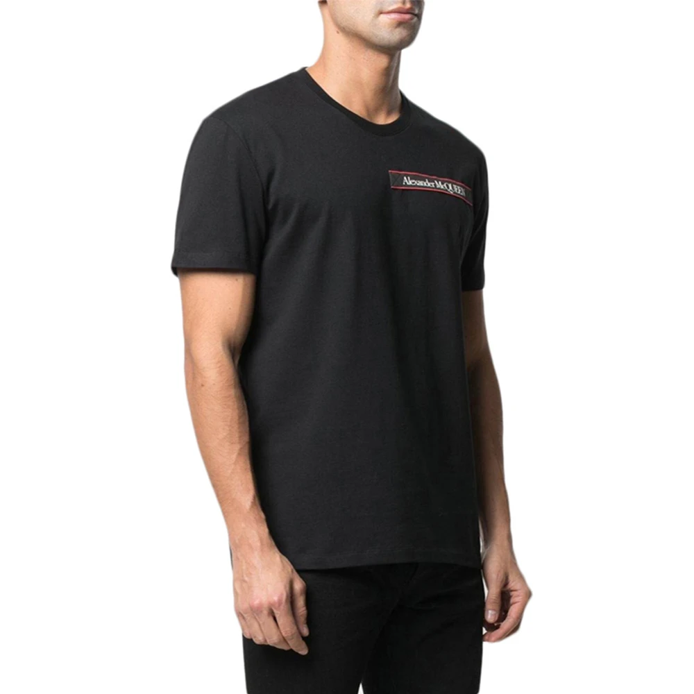 ALEXANDER MCQUEEN 亚历山大·麦昆 男士黑色棉质T恤 642662-QQX74-1000 商品