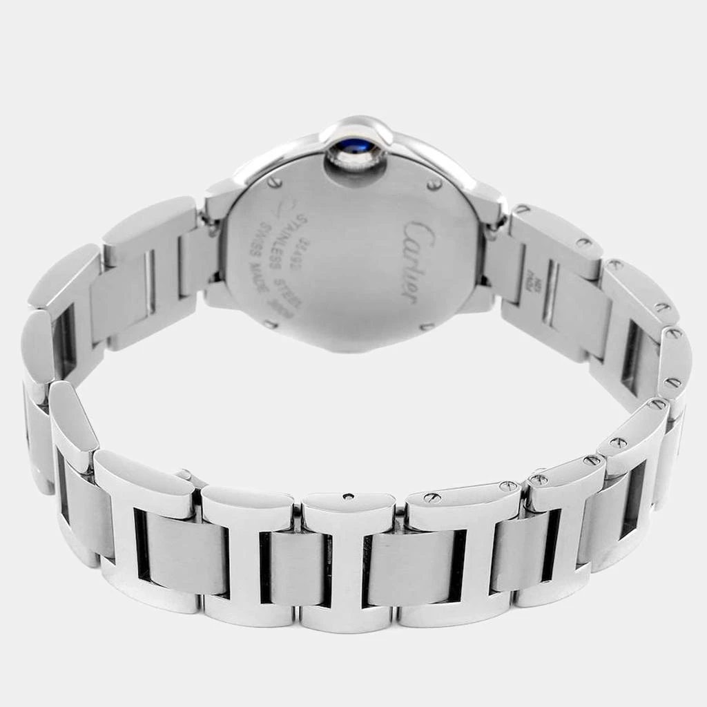商品[二手商品] Cartier|Cartier Silver Stainless Steel Ballon Bleu W69010Z4 Women's Wristwatch 28 mm,价格¥31597,第4张图片详细描述