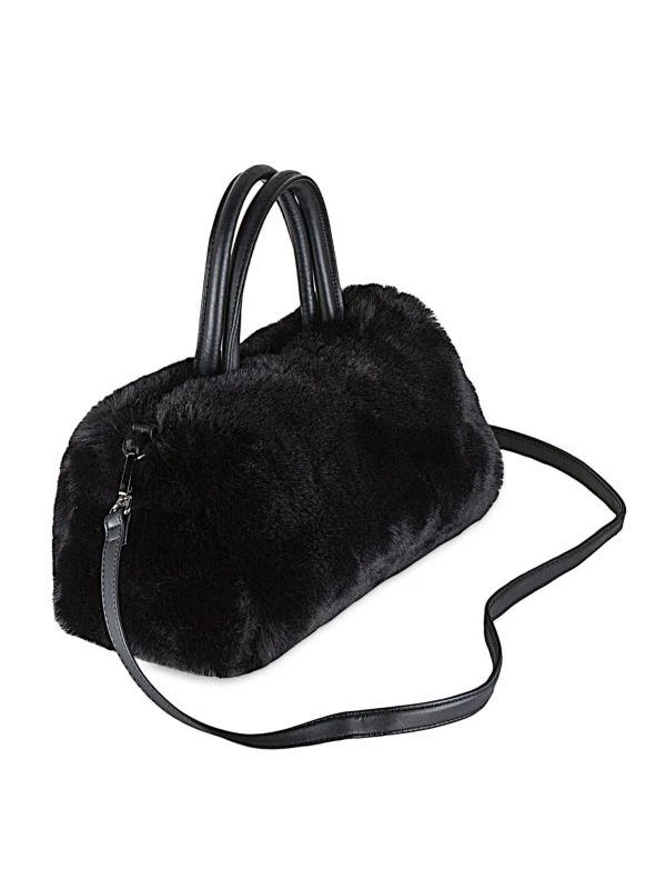 商品Luxe Faux Fur|Faux Fur Bowling Bag,价格¥447,第5张图片详细描述