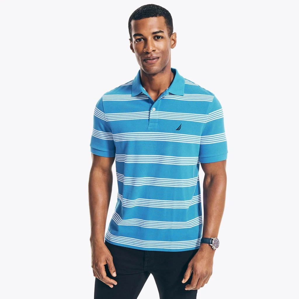 商品Nautica|Nautica Mens Classic Fit Striped Polo,价格¥137,第2张图片详细描述