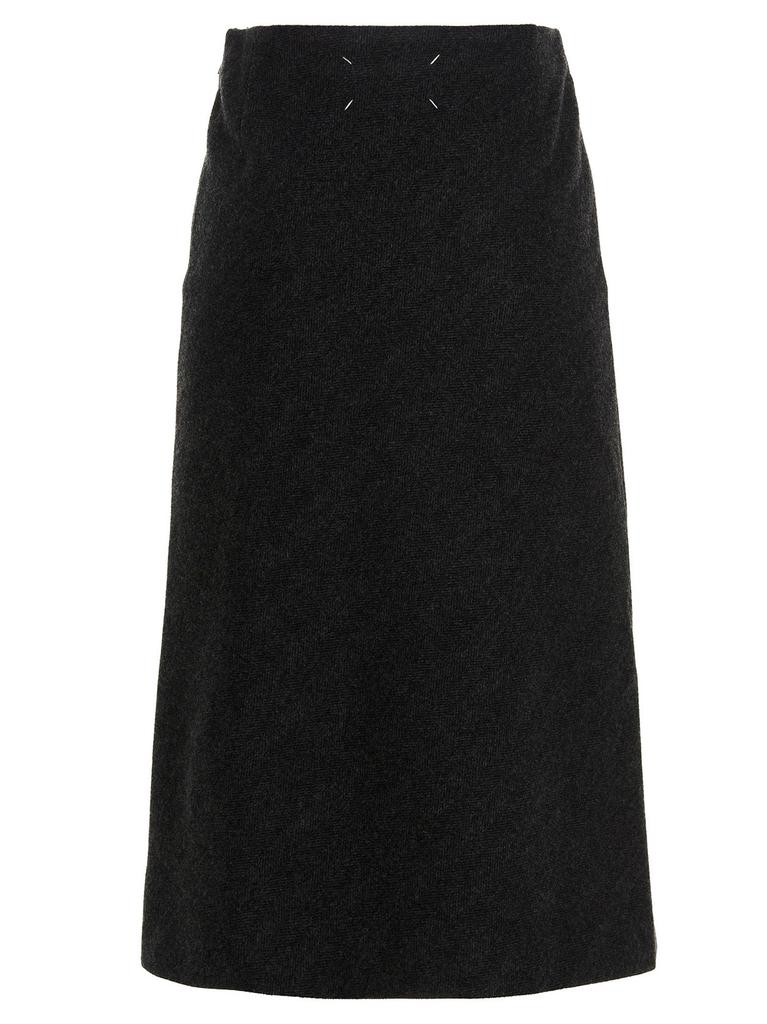 Wool midi skirt商品第2张图片规格展示