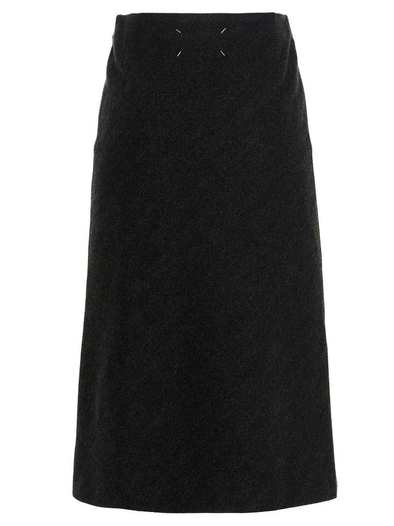 商品MAISON MARGIELA|Wool midi skirt,价格¥2487,第2张图片详细描述