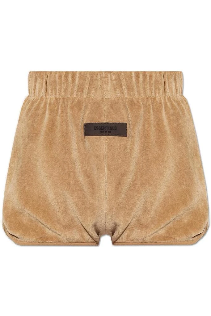 商品Essentials|Fear Of God Essentials Logo Patch Velour Shorts,价格¥726,第1张图片