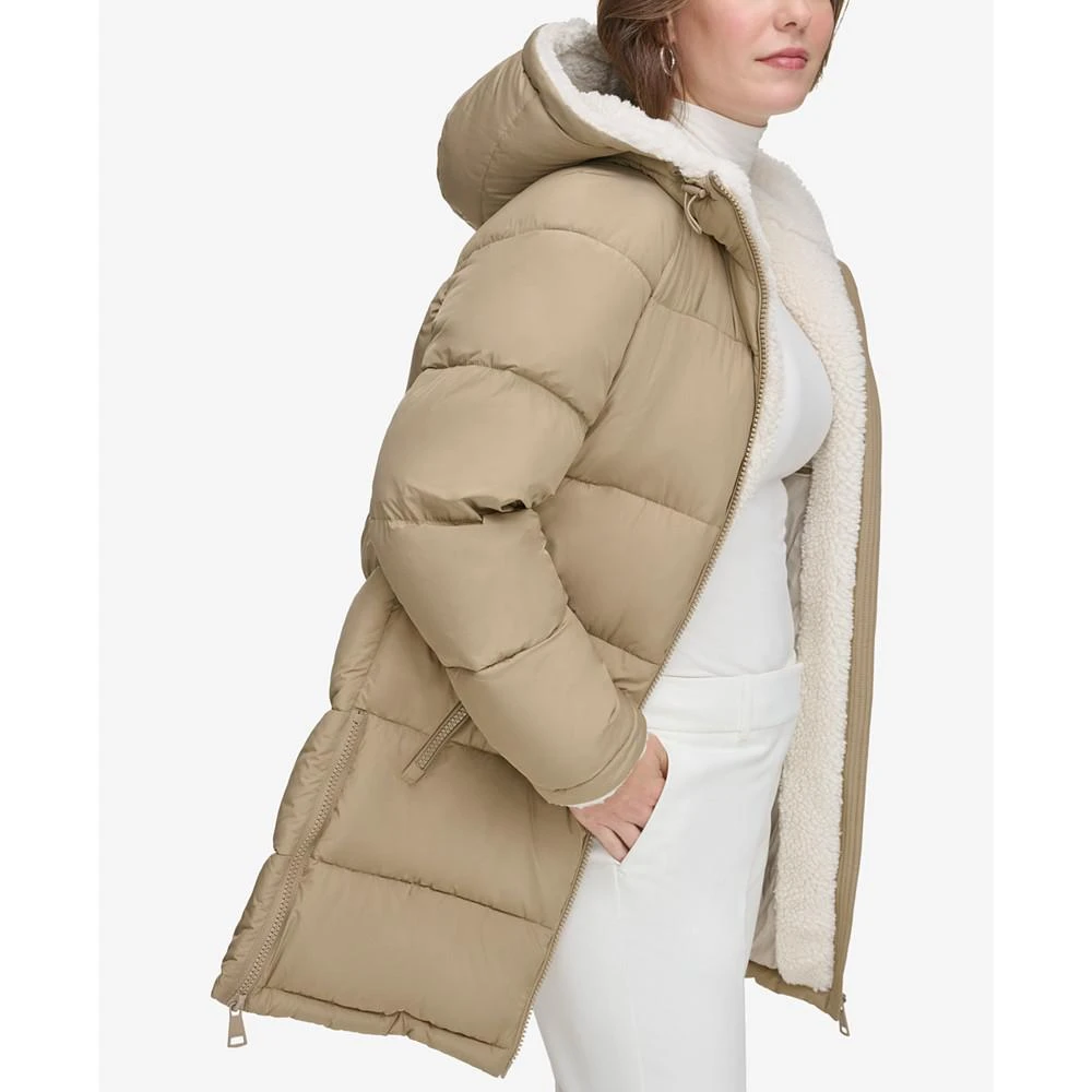 Women's Faux-Fur-Lined Hooded Puffer Coat 商品