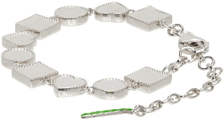 商品VEERT|White Gold 'The Shape' Bracelet,价格¥1616,第3张图片详细描述