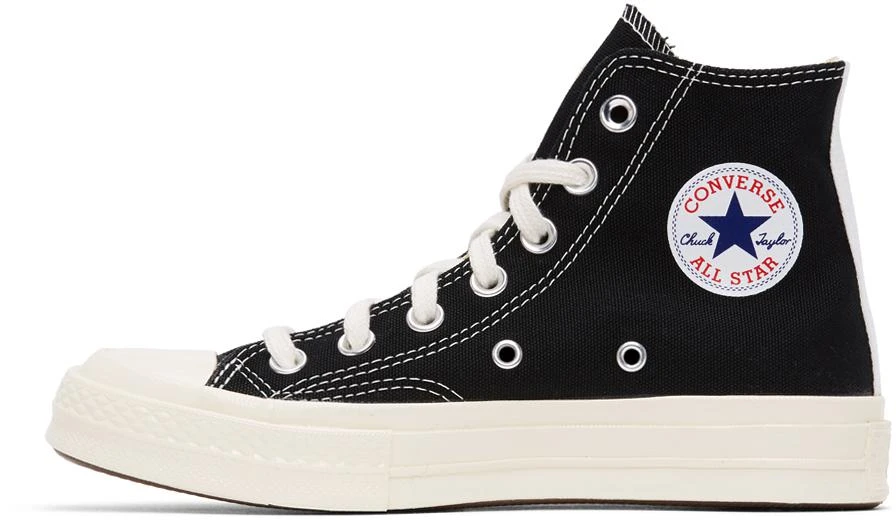 商品Comme des Garcons|Black Converse Edition Half Heart Chuck 70 High Sneakers,价格¥1199,第3张图片详细描述