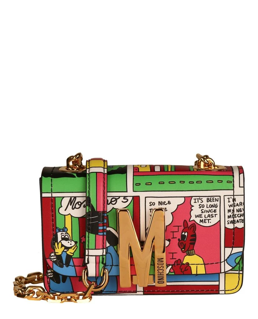 商品Moschino|Mini Graphic Leather Crossbody Bag,价格¥3902,第1张图片