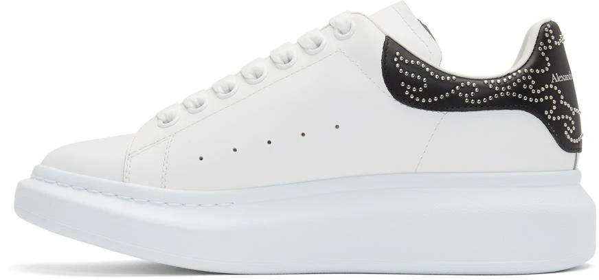 商品Alexander McQueen|White & Black Studded Oversized Sneakers 鞋,价格¥3128,第3张图片详细描述