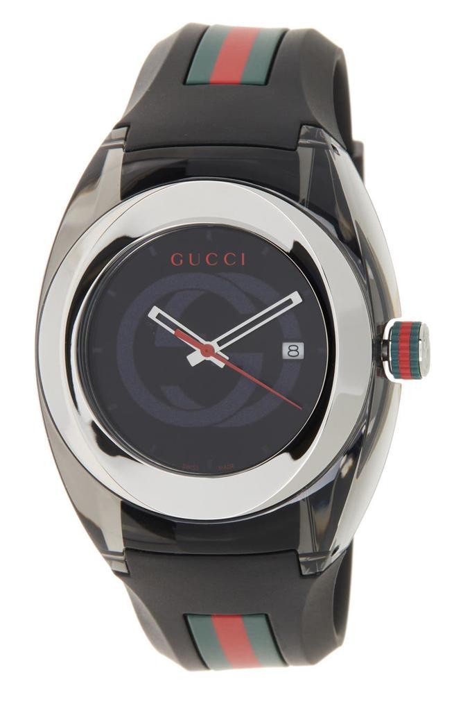 商品Gucci|Unisex Sync Rubber Strap Sport Watch, 46mm,价格¥2457,第1张图片
