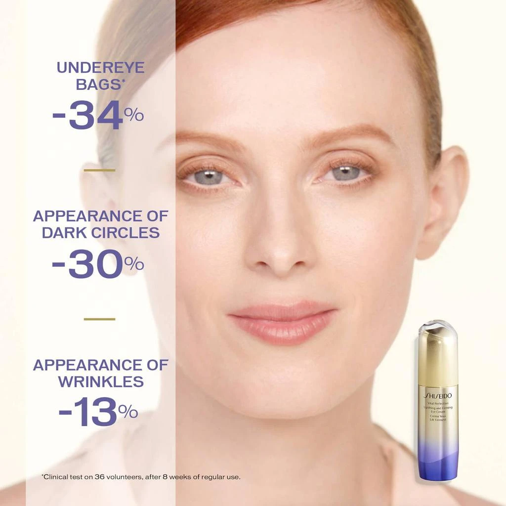 商品Shiseido|Shiseido Vital Perfection Uplifting and Firming Eye Cream 15ml,价格¥636,第4张图片详细描述