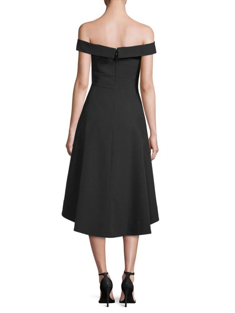 商品Aidan Mattox|Hi-Lo Bardot Cocktail Dress,价格¥633,第2张图片详细描述