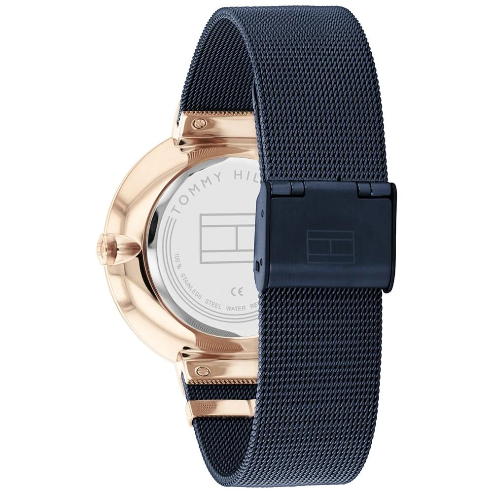 商品Tommy Hilfiger|Women's Blue Stainless Steel Mesh Bracelet Watch 40mm,价格¥1026,第3张图片详细描述