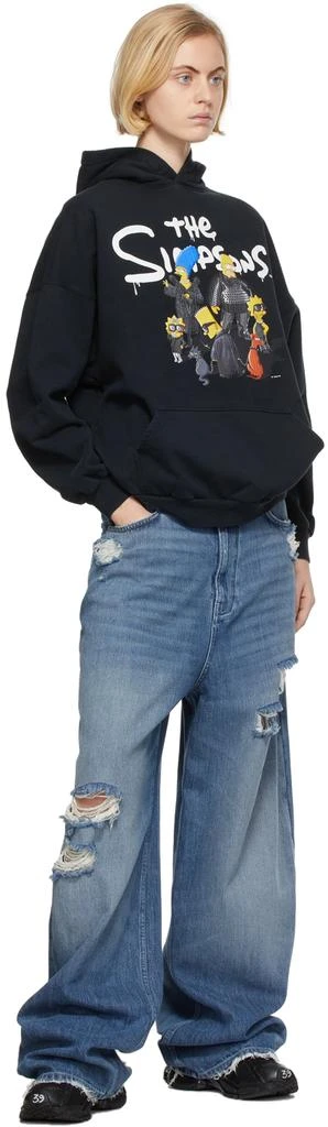 商品Balenciaga|Black The Simpsons Edition Wide Fit Hoodie,价格¥2783,第4张图片详细描述