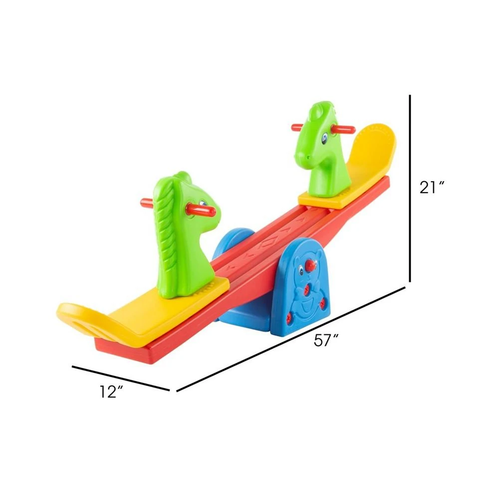 商品Trademark Global|Hey Play Seesaw - Teeter Totter Backyard or Playroom Equipment,价格¥1356,第2张图片详细描述