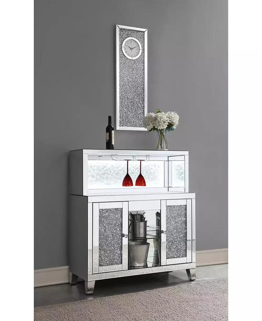 商品Coaster Home Furnishings|Minette 35.75" Crystal Inlay Medium Density Fiberboard Rectangle Clock Mirror,价格¥2680,第3张图片详细描述