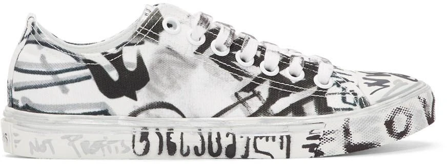 商品Vetements|White Georgian Graffiti Sneakers,价格¥1546,第1张图片