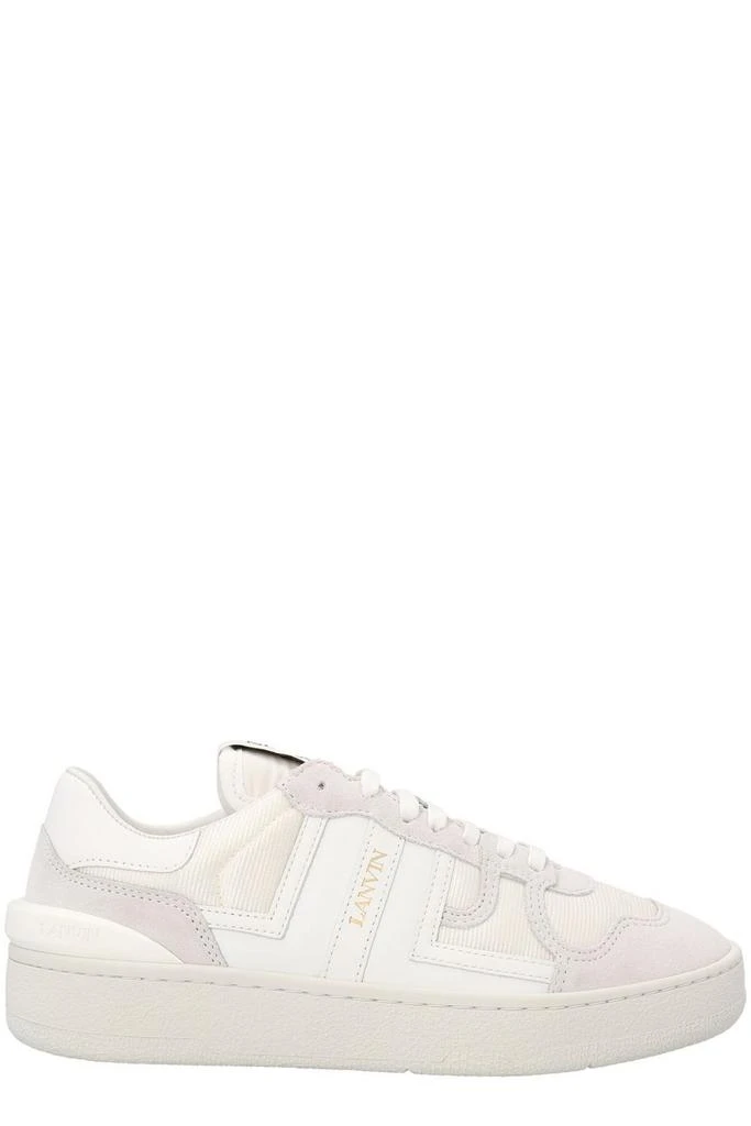 商品Lanvin|Lanvin Clay Panelled Lace-Up Sneakers,价格¥2257,第1张图片