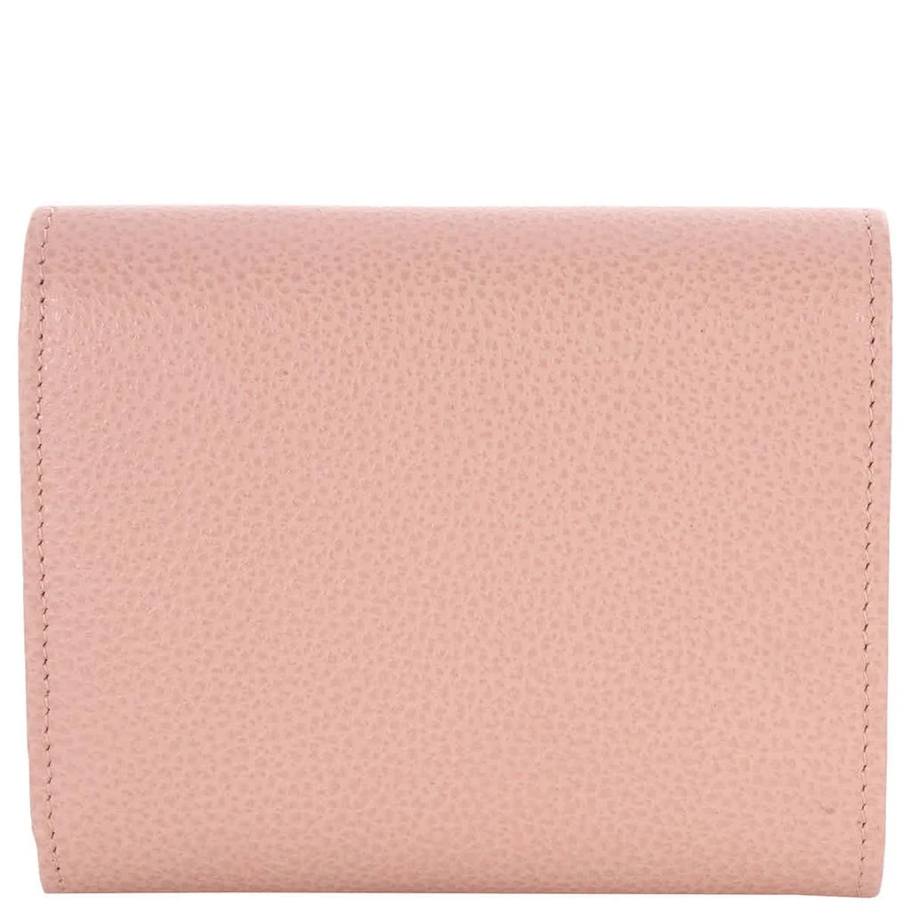 商品Longchamp|Ladies Le Foulonne Compact Leather Wallet-Powder,价格¥1117,第3张图片详细描述