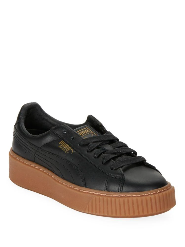 商品Puma|Basket Leather Lace-Up Sneakers,价格¥451,第1张图片