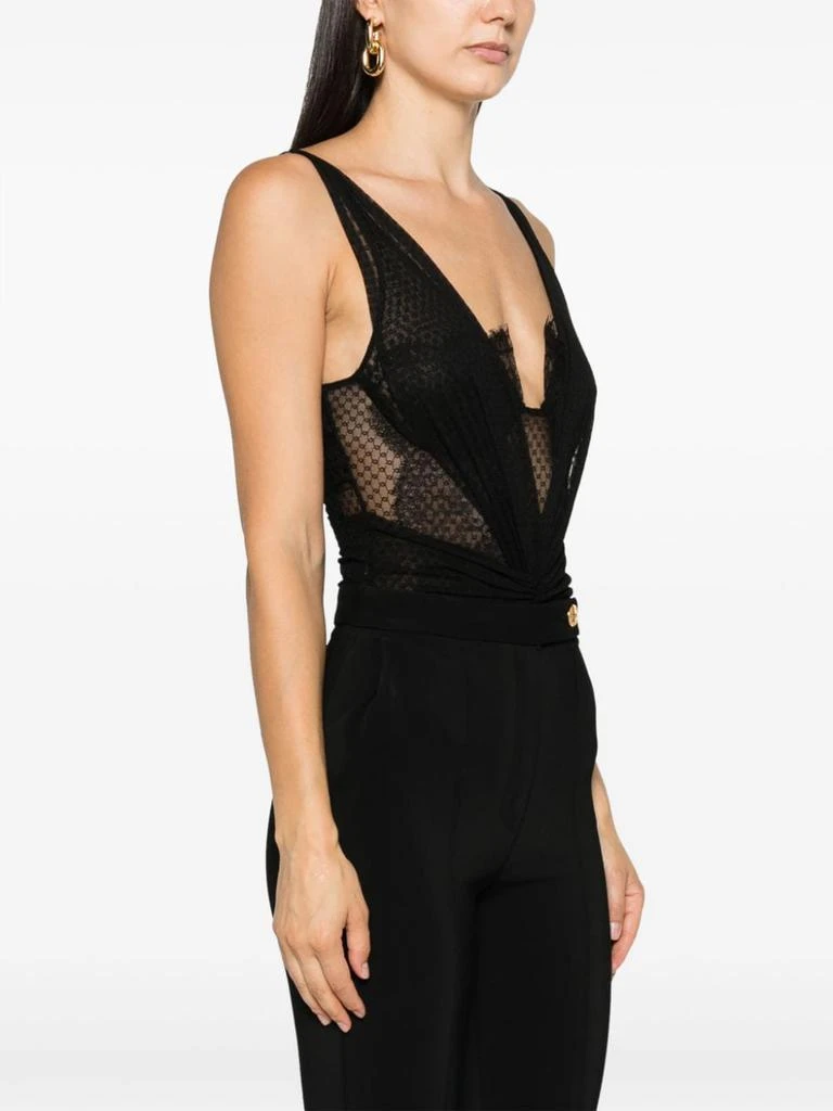 商品ELISABETTA FRANCHI|LACE APPLIQUé TULLE BODYSUIT,价格¥2643,第3张图片详细描述