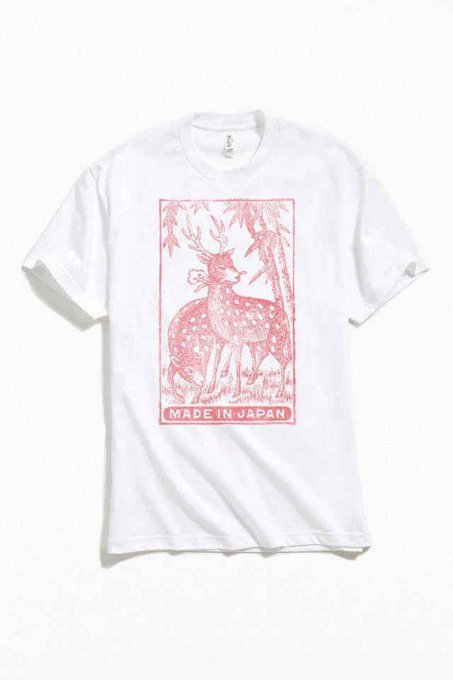 商品Urban Outfitters|Deer Sketch Made In Japan Tee,价格¥152,第1张图片