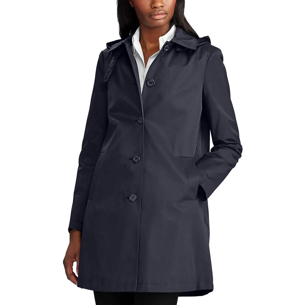 商品Ralph Lauren|Women's Hooded A-Line Raincoat,价格¥805,第3张图片详细描述