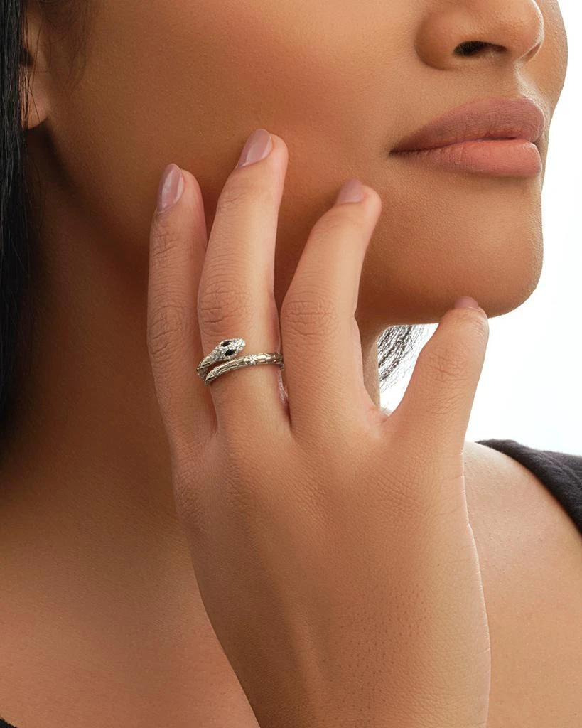 商品Sterling Forever|Open Textured Snake Ring,价格¥223,第4张图片详细描述