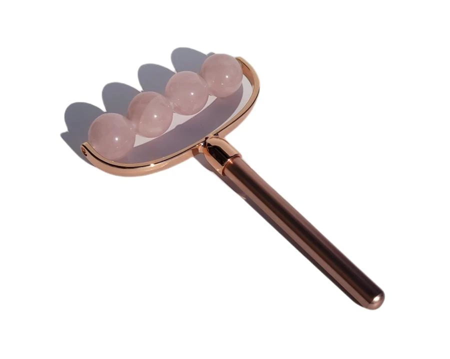 商品ZAQ Skin & Body - Ultrasonic Spatula|Maya 4 Stone Anti-Aging Facial & Body Roller - Rose Quartz,价格¥898,第1张图片
