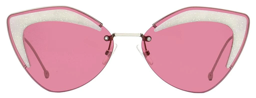 商品Fendi|Fendi Women's Cateye Sunglasses FF0355S C9A4S Palladium 66mm,价格¥790,第2张图片详细描述