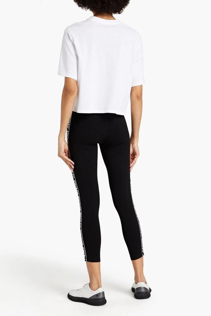 商品DKNY|Cropped appliquéd stretch-cotton jersey leggings,价格¥91,第3张图片详细描述