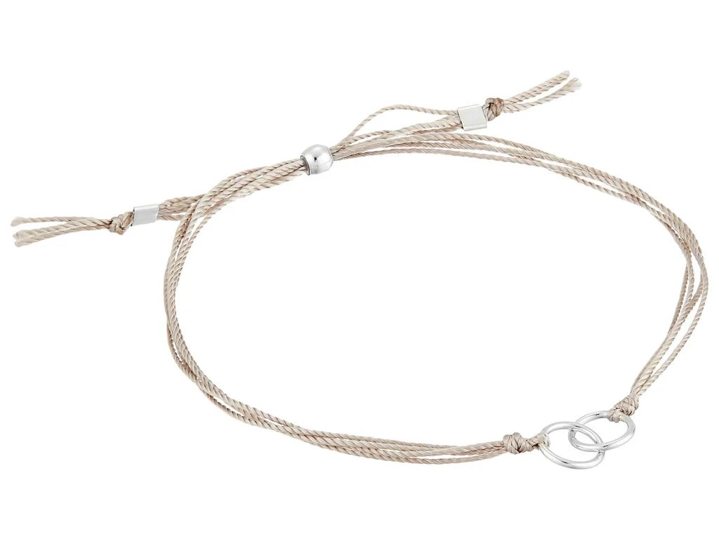 商品Dogeared|Friendship Double Linked Rings Silk Bracelet,价格¥210,第2张图片详细描述